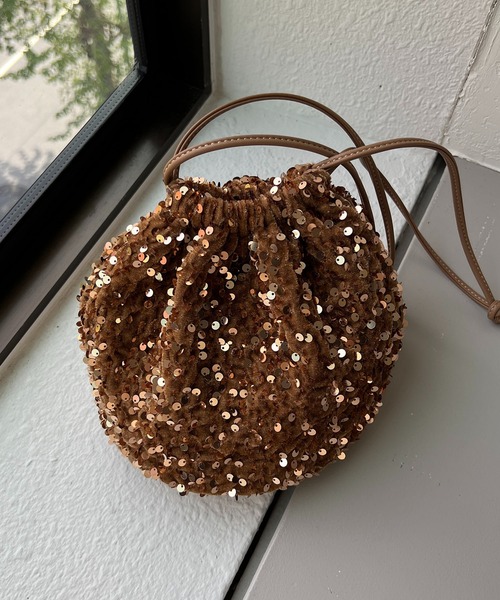 CAPRICIEUX LE'MAGE（カプリシューレマージュ）の「スパンコールバッグ（ハンドバッグ・レディース・ブラック/グレー/ブラウン・FREE）」の10枚目の写真