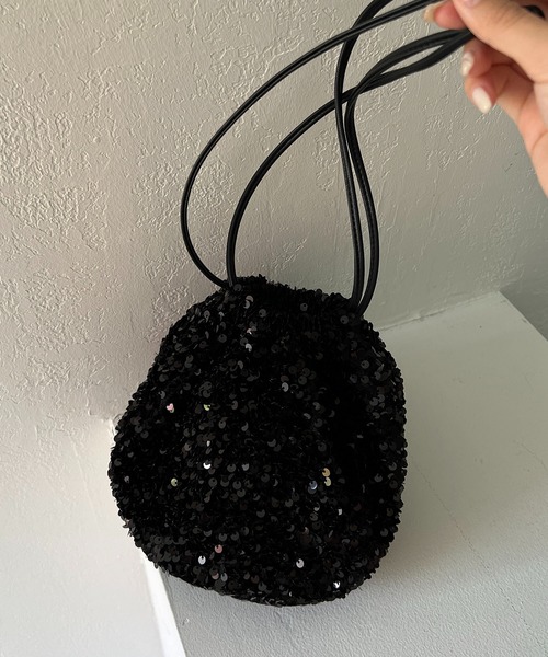 CAPRICIEUX LE'MAGE（カプリシューレマージュ）の「スパンコールバッグ（ハンドバッグ・レディース・ブラック/グレー/ブラウン・FREE）」の5枚目の写真