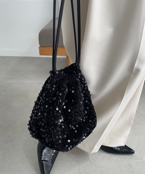 CAPRICIEUX LE'MAGE（カプリシューレマージュ）の「スパンコールバッグ（ハンドバッグ・レディース・ブラック/グレー/ブラウン・FREE）」の20枚目の写真