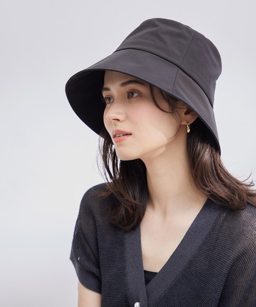 ROPE'（ロペ）の「【洗える】バケットハット（ハット・レディース・ブラック/キャメル・FREE）」の2枚目の写真