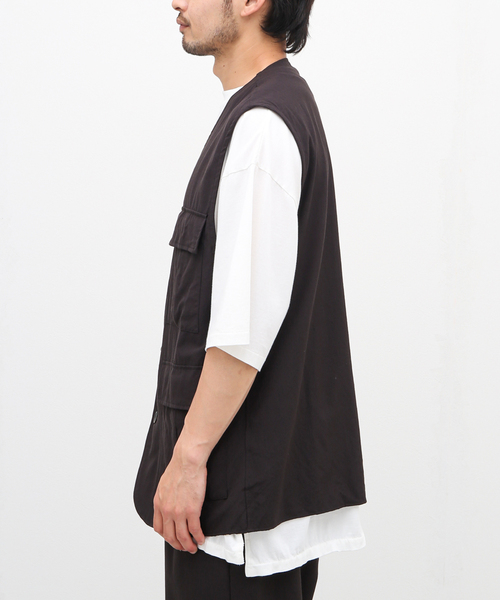marka（マーカ）の「【MARKA / マーカ】SAFARI VEST（その他アウター・メンズ・ブラック/ブラウン・2）」の10枚目の写真