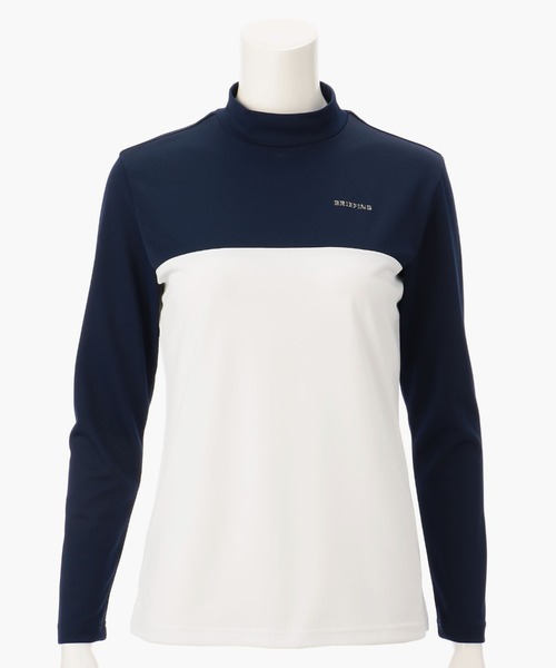 BRIEFING 長袖シャツ ネイビー ×ホワイト BRIEFING ネイビー 長袖