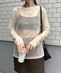 COLLAGE GALLARDAGALANTE | チュールカットソー(Tシャツ/カットソー)