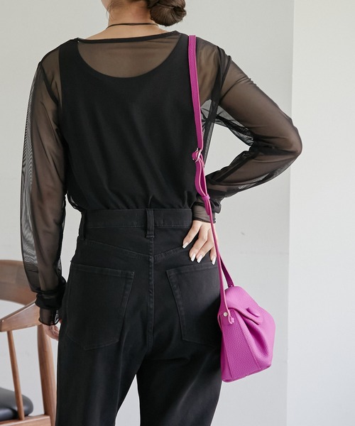 COLLAGE GALLARDAGALANTE（コラージュガリャルダガランテ）の「チュールロンT（Tシャツ/カットソー・レディース・アイボリー/ブラック・FREE）」の15枚目の写真