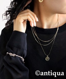 antiqua | 3連チェーンコインネックレス(ネックレス)