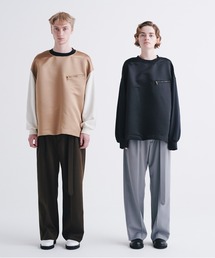 CULLNI（クルニ）の「23-AW-030 Satin Mix Pocket Pullover（T