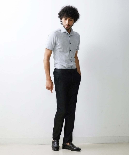 MICHEL KLEIN HOMME (ミッシェルクランオム)の「【撥水】プレビアシャンブレースラックスパンツ(スラックス・メンズ・ベージュ/ブラック/ネイビー・LARGE/MEDIUM/X-LARGE)」の20枚目の写真