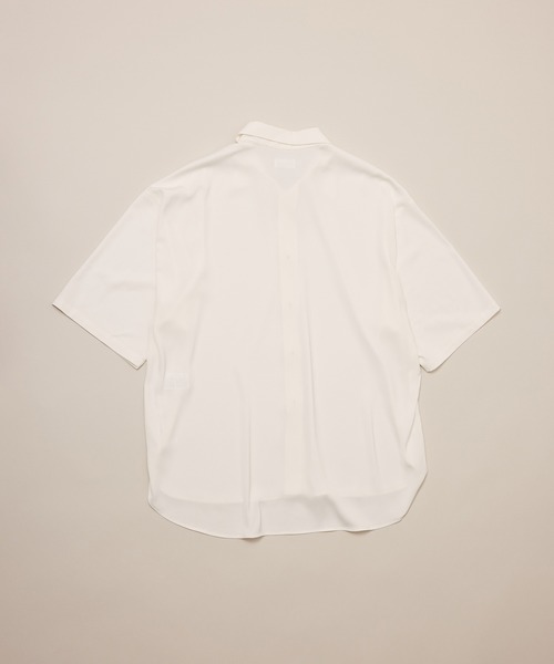 JUNRED（ジュンレッド）の「ドレープスリットビッグシャツ（シャツ/ブラウス・メンズ・ホワイト/ラベンダー/ブラック・L/M/S）」の5枚目の写真