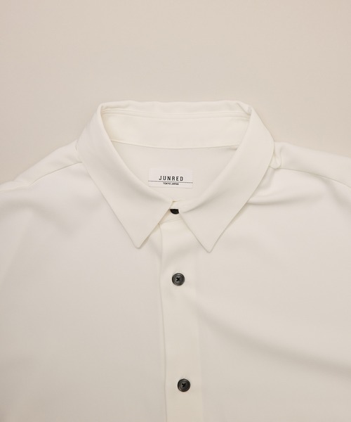 JUNRED（ジュンレッド）の「ドレープスリットビッグシャツ（シャツ/ブラウス・メンズ・ホワイト/ラベンダー/ブラック・L/M/S）」の6枚目の写真