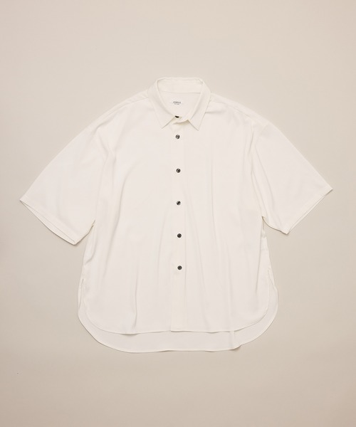 JUNRED（ジュンレッド）の「ドレープスリットビッグシャツ（シャツ/ブラウス・メンズ・ホワイト/ラベンダー/ブラック・L/M/S）」の22枚目の写真