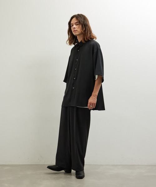 JUNRED（ジュンレッド）の「ドレープスリットビッグシャツ（シャツ/ブラウス・メンズ・ホワイト/ラベンダー/ブラック・L/M/S）」の17枚目の写真