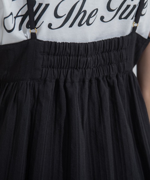 VICKY（ビッキー）の「【涼し気で夏にぴったり】ドビーストライプキャミワンピース《手洗い可能》（ワンピース・レディース・ホワイト/ブラック/ブルー・M）」の14枚目の写真