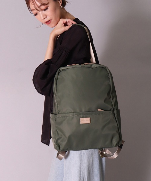 Legato Largo（レガートラルゴ）の「(LF)【Legato Largo】肩掛け出来る ワンハンドル付き リュック（バックパック/リュック・レディース・ブラック/グレイッシュベージュ/オリーブ・ONE SIZE）」の12枚目の写真