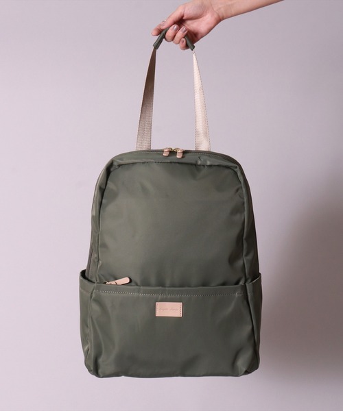 Legato Largo（レガートラルゴ）の「(LF)【Legato Largo】肩掛け出来る ワンハンドル付き リュック（バックパック/リュック・レディース・ブラック/グレイッシュベージュ/オリーブ・ONE SIZE）」の17枚目の写真
