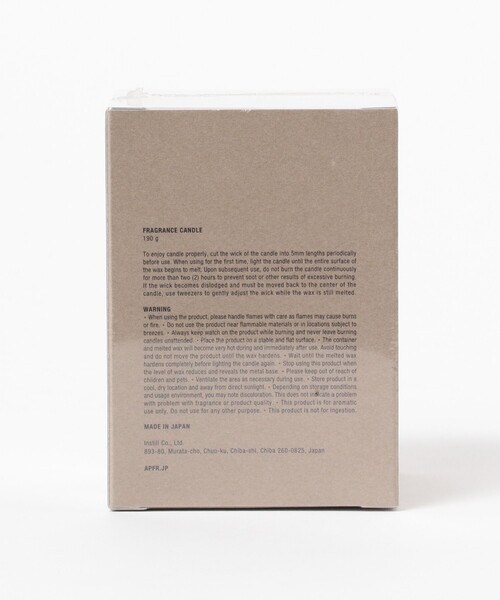 APOTHEKE FRAGRANCE(アポテーケフレグランス)の「APFR(APOTHEKE FRAGRANCE) / FRAGRANCE CANDLE(キャンドル・メンズ・ブラック系その他3/ホワイト系その他5/ホワイト系その他3/グレー/ホワイト系その他2/ライトグレー・ONE SIZE)」の12枚目の写真