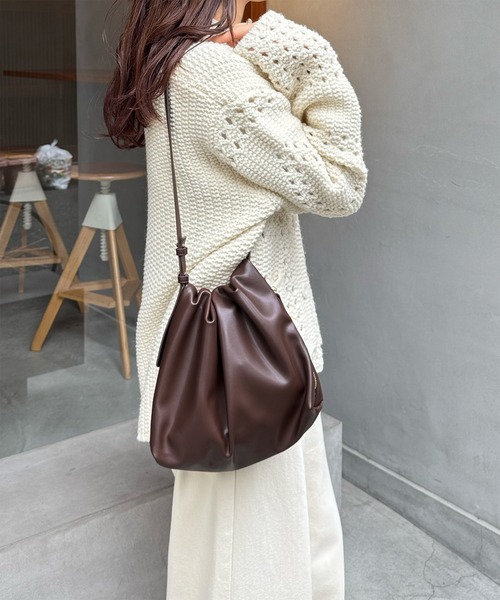 新色追加！！》《ジップカラー2種類》ワンハンドルギャザーショルダー