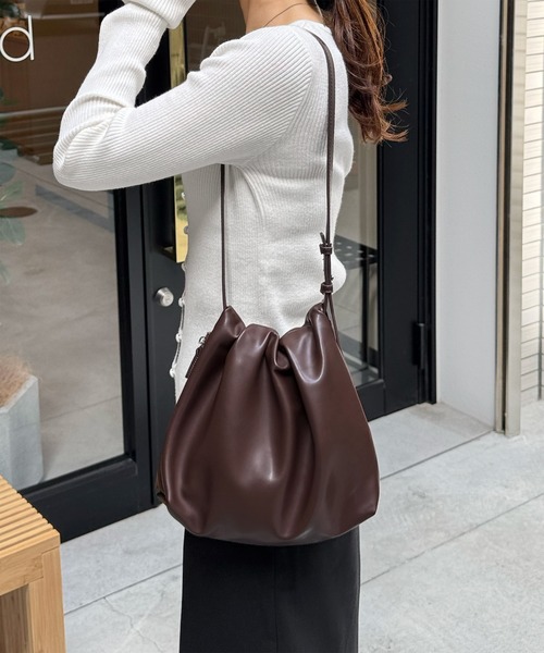 新色追加！！》《ジップカラー2種類》ワンハンドルギャザーショルダー