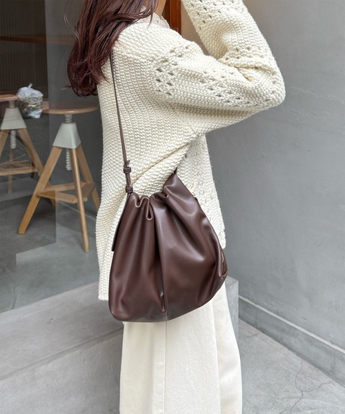 新色追加！！》《ジップカラー2種類》ワンハンドルギャザーショルダー