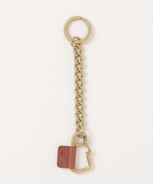 hobo/CARABINER CHAIN KEY RING BRASS