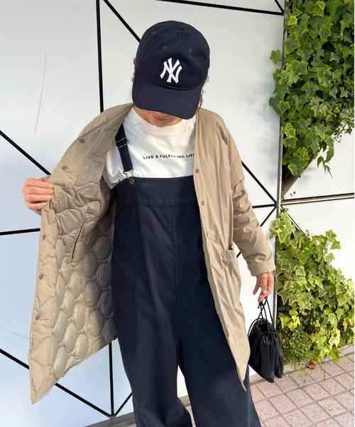 PUAL CE CIN（ピュアルセシン）の「フレンチダックライトダウンリバーシブルジャケット（ダウンジャケット/コート・レディース・ブラック/ベージュ/カーキ・FREE）」の9枚目の写真