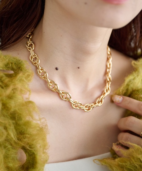 DISCOAT（ディスコート）の「【GOLDY】オルタネイトチェーンネックレス（ネックレス・レディース・ゴールド/シルバー・FREE）」の2枚目の写真