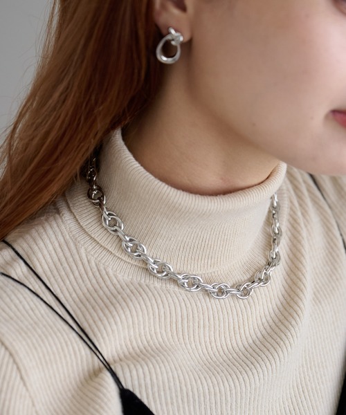 DISCOAT（ディスコート）の「【GOLDY】オルタネイトチェーンネックレス（ネックレス・レディース・ゴールド/シルバー・FREE）」の4枚目の写真