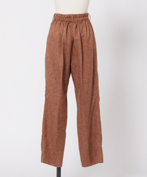 NOMINE（ノミネ）の「【セットアップ対応可】シャーク3タックテーパードパンツ（スラックス・レディース・ダークブラウン/ダークオレンジ・M/S）」の6枚目の写真
