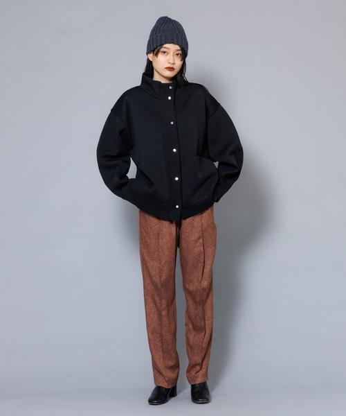 NOMINE（ノミネ）の「【セットアップ対応可】シャーク3タックテーパードパンツ（スラックス・レディース・ダークブラウン/ダークオレンジ・M/S）」の14枚目の写真