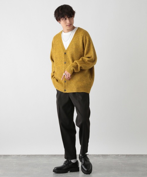 RAGEBLUE（レイジブルー）の「モヘヤルーズニットカーディガン（カーディガン/ボレロ・メンズ・イエロー/ブルー/ピンク/グリーン/グレー・MEDIUM/LARGE）」の8枚目の写真