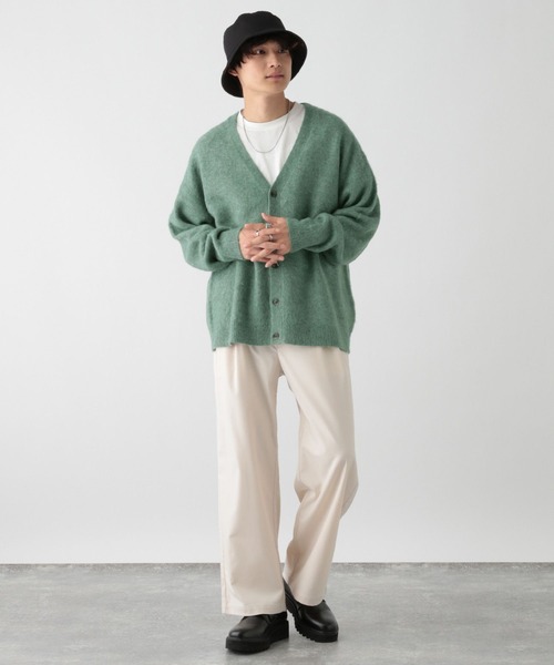 RAGEBLUE（レイジブルー）の「モヘヤルーズニットカーディガン（カーディガン/ボレロ・メンズ・イエロー/ブルー/ピンク/グリーン/グレー・MEDIUM/LARGE）」の9枚目の写真