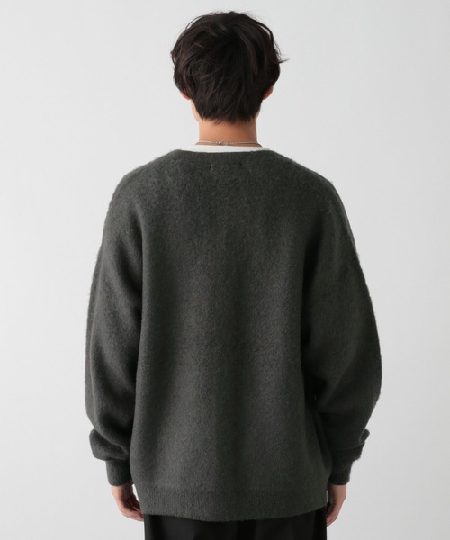 RAGEBLUE（レイジブルー）の「モヘヤルーズニットカーディガン（カーディガン/ボレロ・メンズ・イエロー/ブルー/ピンク/グリーン/グレー・MEDIUM/LARGE）」の12枚目の写真