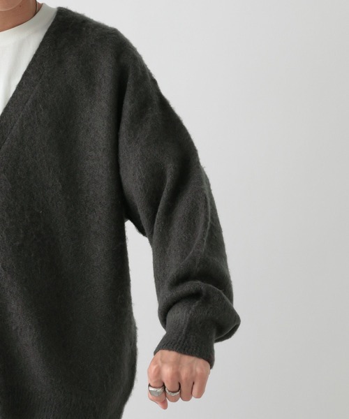 RAGEBLUE（レイジブルー）の「モヘヤルーズニットカーディガン（カーディガン/ボレロ・メンズ・イエロー/ブルー/ピンク/グリーン/グレー・MEDIUM/LARGE）」の14枚目の写真