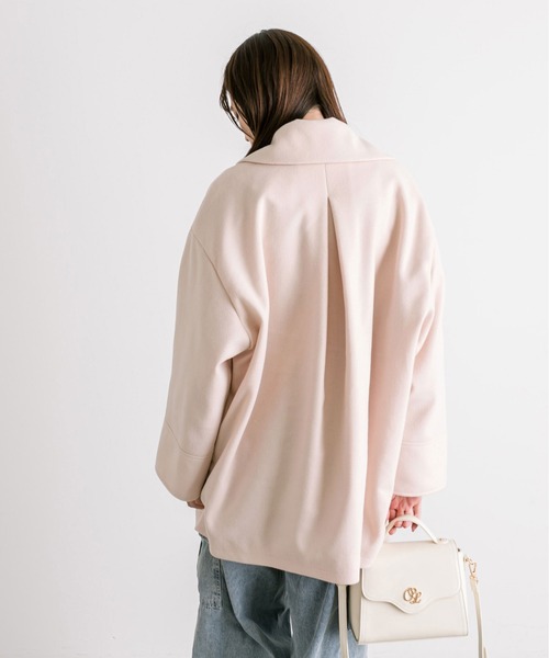 OLIVE des OLIVE（オリーブデオリーブ）の「コクーンコート　1032080040（その他アウター・レディース・グレー/アイボリー/ブラック・FREE）」の15枚目の写真