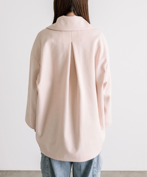 OLIVE des OLIVE（オリーブデオリーブ）の「コクーンコート　1032080040（その他アウター・レディース・グレー/アイボリー/ブラック・FREE）」の4枚目の写真