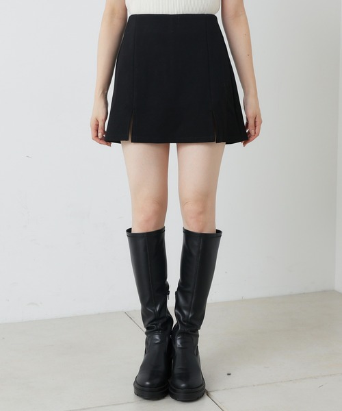 Chico（チコ）の「【WEB限定/REVIVAL】スリットミニスカパン（スカート・レディース・ブラック/グレイッシュベージュ/グレー・FREE）」の13枚目の写真