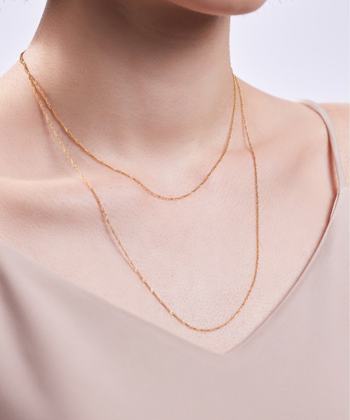 ieLS（イエルズ）の「金属アレルギー対応「ieLS」ステンレス デイリーチェーンネックレス <シアー>（ネックレス・レディース・シルバー/ピンク系2/ゴールド系2/シルバー系2/ピンク/ゴールド・45cm/52cm/39cm/52㎝）」の5枚目の写真