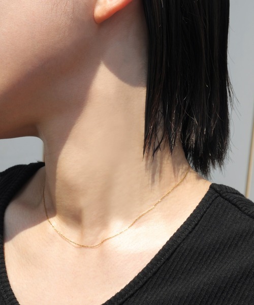 ieLS（イエルズ）の「金属アレルギー対応「ieLS」ステンレス デイリーチェーンネックレス <シアー>（ネックレス・レディース・シルバー/ピンク系2/ゴールド系2/シルバー系2/ピンク/ゴールド・45cm/52cm/39cm/52㎝）」の7枚目の写真