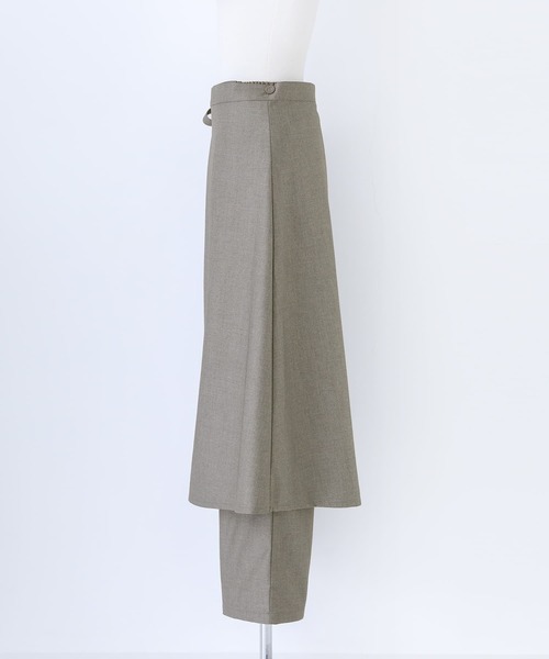 kOhAKU（コハク）の「【廃盤】『ラップ付きストレートワイドパンツ』（スラックス・レディース・ブラック/グレー・2/1）」の14枚目の写真