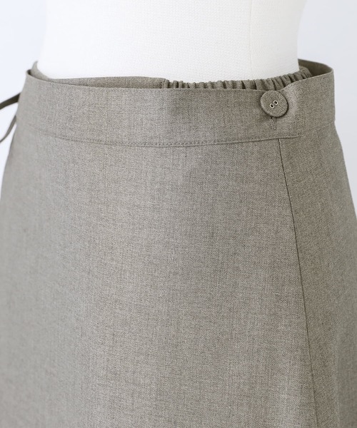 kOhAKU（コハク）の「【廃盤】『ラップ付きストレートワイドパンツ』（スラックス・レディース・ブラック/グレー・2/1）」の17枚目の写真