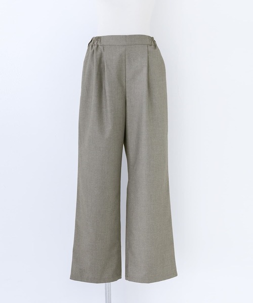 kOhAKU（コハク）の「【廃盤】『ラップ付きストレートワイドパンツ』（スラックス・レディース・ブラック/グレー・2/1）」の21枚目の写真