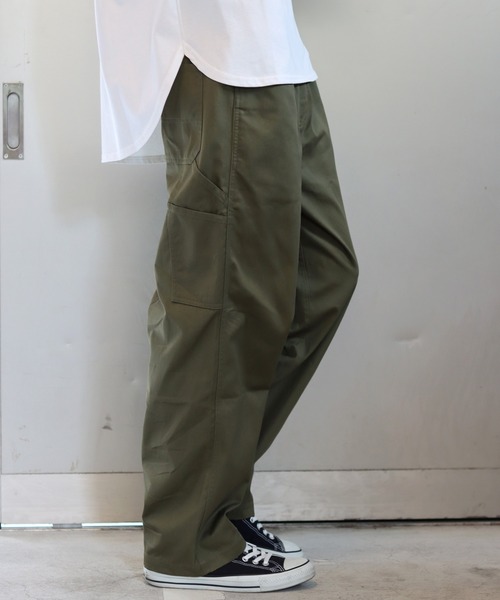 SITRY（シトリー）の「Twill wide painter pants/ツイル ワイド ペインターパンツ（その他パンツ・メンズ・ブラック/カーキ/オフホワイト・M/L/LL）」の3枚目の写真