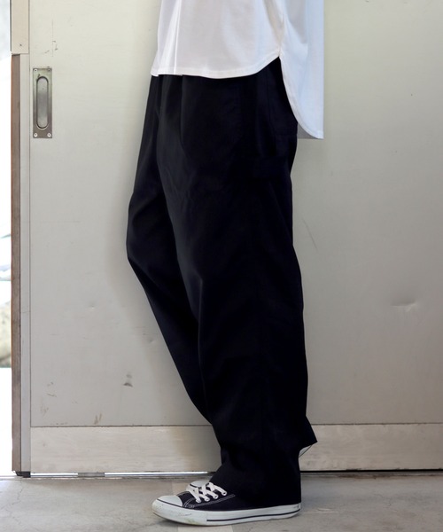 SITRY（シトリー）の「Twill wide painter pants/ツイル ワイド ペインターパンツ（その他パンツ・メンズ・ブラック/カーキ/オフホワイト・M/L/LL）」の18枚目の写真