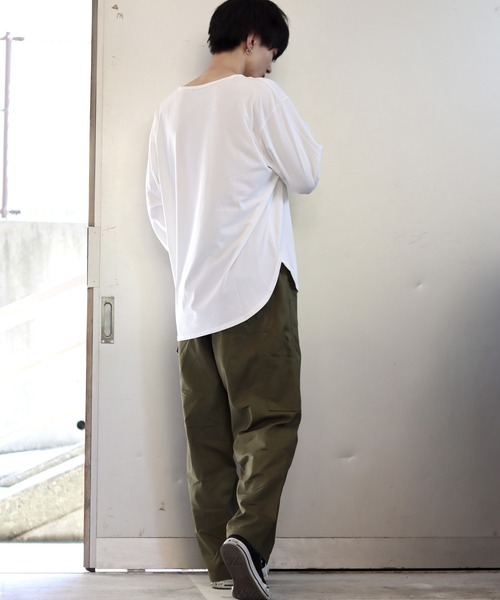 SITRY（シトリー）の「Twill wide painter pants/ツイル ワイド ペインターパンツ（その他パンツ・メンズ・ブラック/カーキ/オフホワイト・M/L/LL）」の19枚目の写真