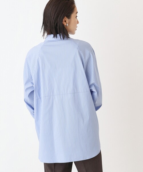 THE SHOP TK (ザ ショップ ティーケー )の「◆コクーンシルエットシャツ【手洗い可】(シャツ/ブラウス・レディース・ホワイト系/ブラック系2/ブルー系7・12/13)」の11枚目の写真