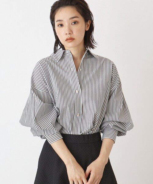 THE SHOP TK (ザ ショップ ティーケー )の「◆コクーンシルエットシャツ【手洗い可】(シャツ/ブラウス・レディース・ホワイト系/ブラック系2/ブルー系7・12/13)」の13枚目の写真