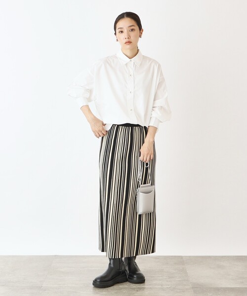 THE SHOP TK (ザ ショップ ティーケー )の「◆コクーンシルエットシャツ【手洗い可】(シャツ/ブラウス・レディース・ホワイト系/ブラック系2/ブルー系7・12/13)」の16枚目の写真