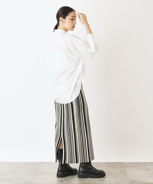 THE SHOP TK (ザ ショップ ティーケー )の「◆コクーンシルエットシャツ【手洗い可】(シャツ/ブラウス・レディース・ホワイト系/ブラック系2/ブルー系7・12/13)」の17枚目の写真