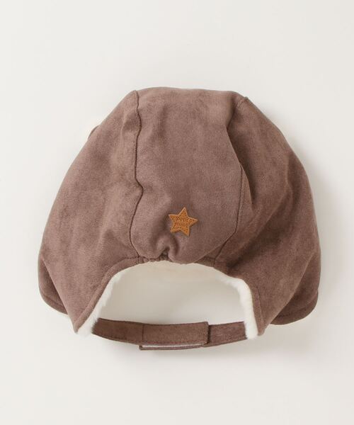 petit main（プティマイン）の「アニマルフライトキャップ（ニットキャップ/ビーニー・キッズ・ライトピンク/ベージュ/アイボリー・46cm/48cm）」の10枚目の写真