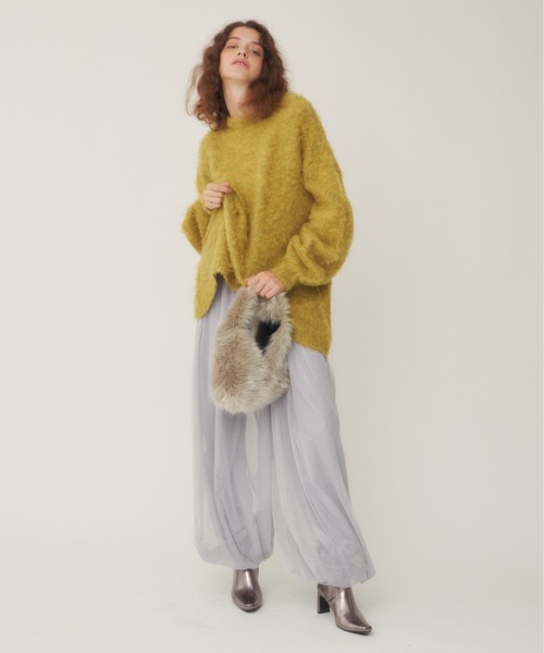 ベーシックリラックスシャギーニット