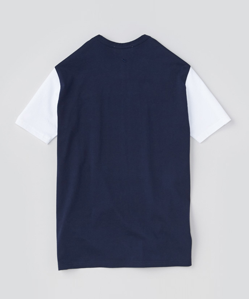 BEAMS T（ビームスティー）の「ALOYE / ショートスリーブ Color Block Tシャツ（Tシャツ/カットソー・メンズ・オリーブ/ヘザ－グレー/ホワイト系その他・LARGE/MEDIUM/X-LARGE/SMALL）」の4枚目の写真